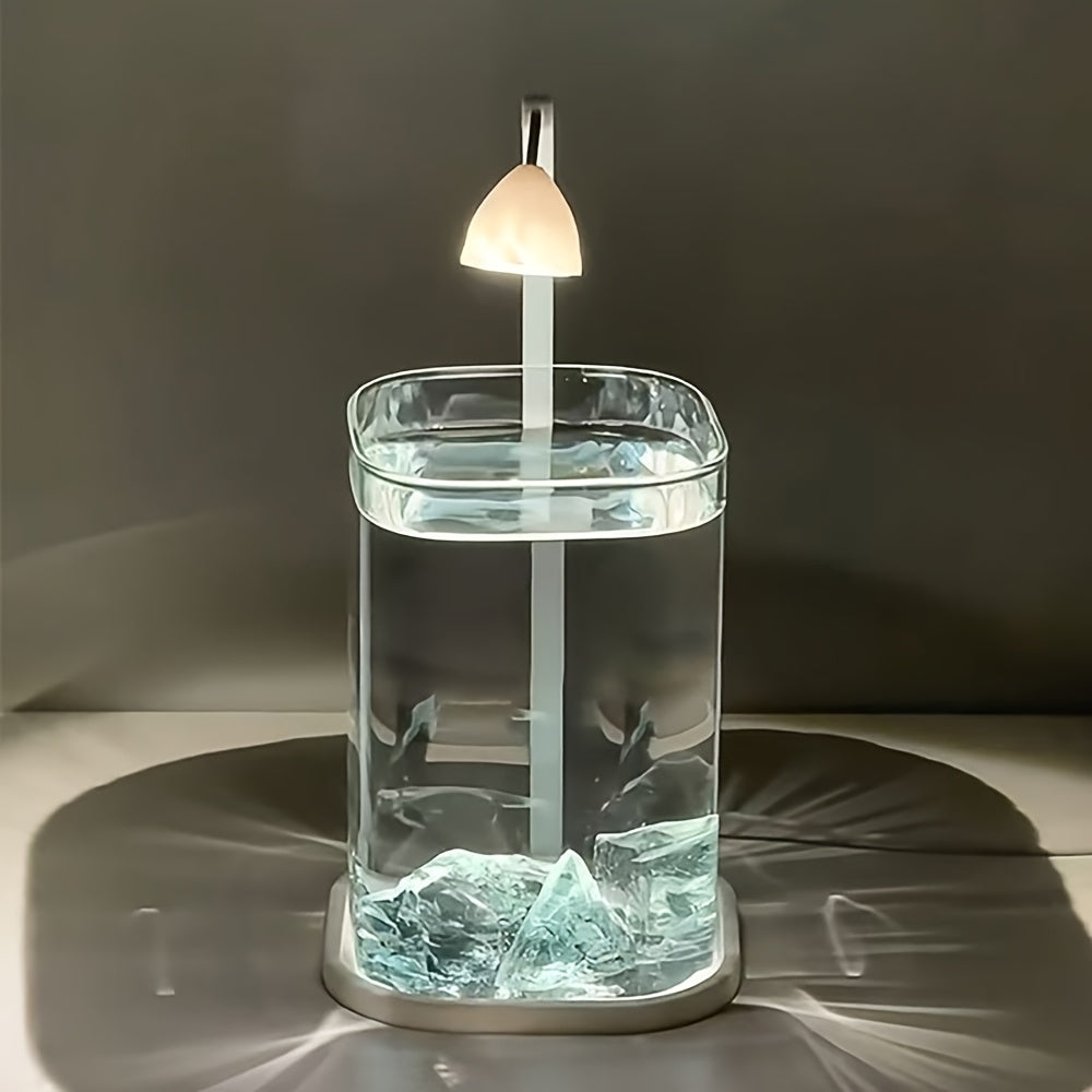Rimless LED-Aquarium for Table with USB Power