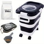 Foldable Food Container of 11,3 Kg with Travel Bowl and Scoop