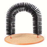 Self-Grooming Arch for Cats with Plastic Brushes