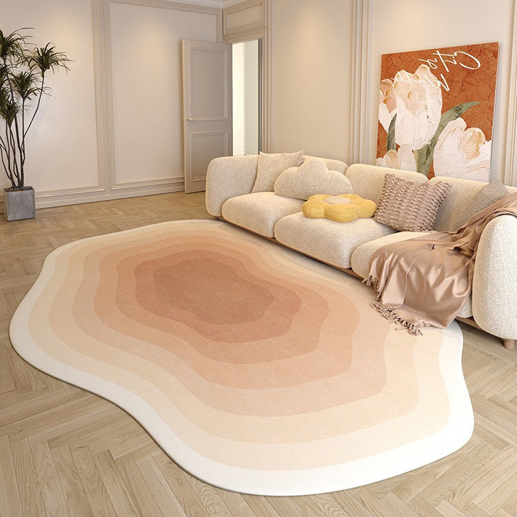 Irregular Area Rug - Polyester with TPR Non-Slip Backing