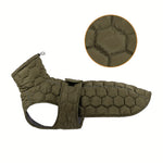 Padded Dog Jacket with Reflective Details and Hook-And-Loop Fastening