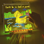USB LED Reusable Message Board with Markers