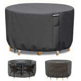 Round Garden Furniture Cover with Air Vent