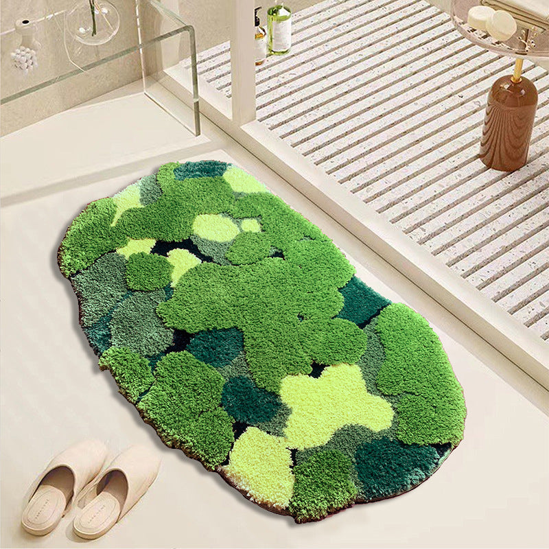 3D Moss Bath Rug - Tufted Microfibre Polyester