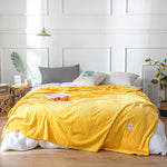 Striped Plush Throw Blanket - Soft Microfibre Polyester Fleece