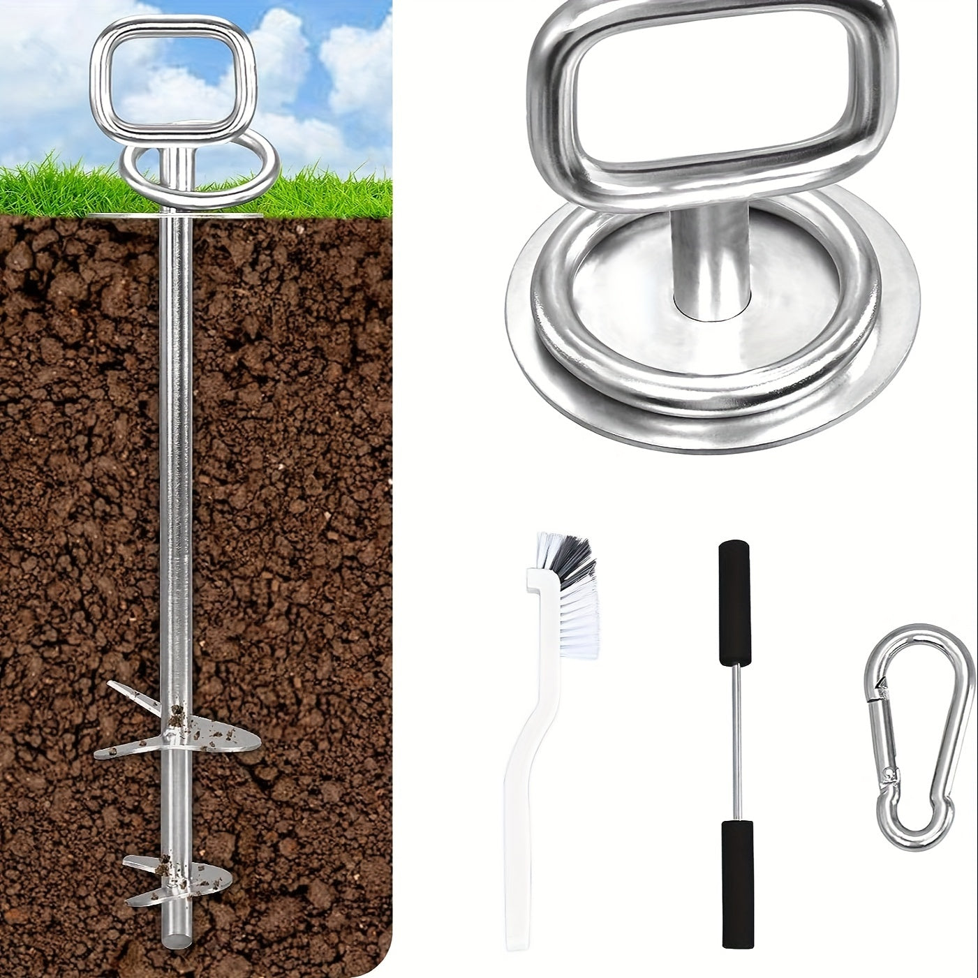 360 Degree Rotating Ground Anchor for Dogs up to 41 Kg