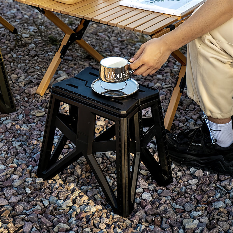 Outdoor Plastic Folding Step Stool for DIY and Repair Tasks