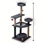 Multi-Level Cat Tree with Platforms, Scratching Posts and Toy