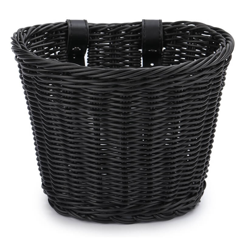 Wicker Front Handlebar Bike Basket for Kids