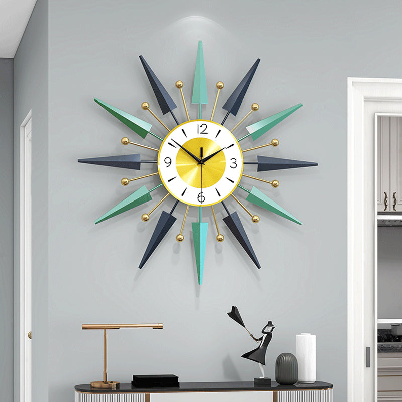 Century Wall Clock - Iron and MDF Silent Sweep Design
