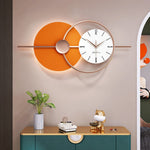 Nordic Wall Clock - Metal and Glass Battery-Powered Sweep Movement
