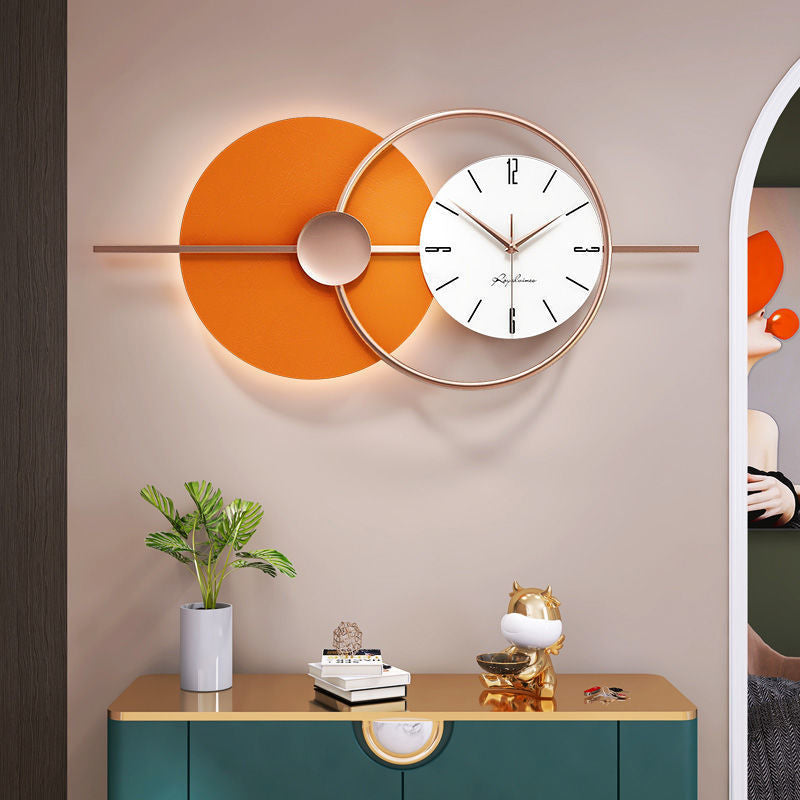 Nordic Wall Clock - Metal and Glass Battery-Powered Sweep Movement