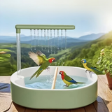 Automatic USB Bird Bath With Shower Pump, Set of 2