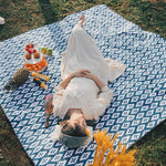 Waterproof Quilted Picnic Blanket with Straps