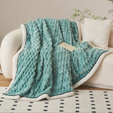 3D Turtle Shell Throw Blanket - Soft Polyester in 4 Sizes