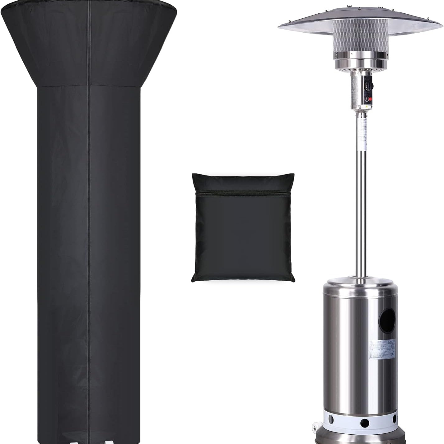 Patio Heater Covers with Zipper and Storage Bag