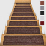 Adhesive Stair Treads - Polyester Anti-Slip Carpet Pack