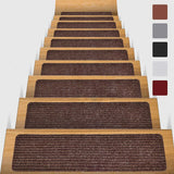 Adhesive Stair Treads - Polyester Anti-Slip Carpet Pack