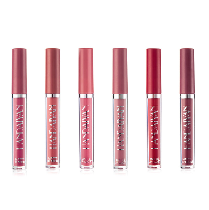 6-Colour Matte Liquid Lipstick Set for Everyday Beauty Care