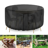 Round Garden Furniture Cover with Air Vent