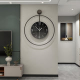Round Wall Clock - Glass Dial with Silent Sweep Movement