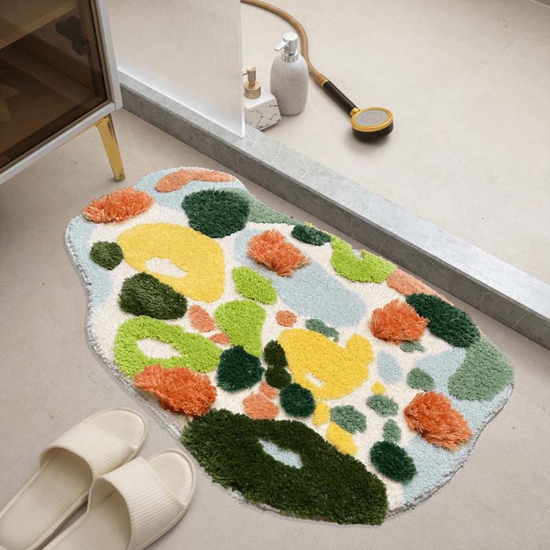 3D Moss Bath Rug - Tufted Microfibre Polyester