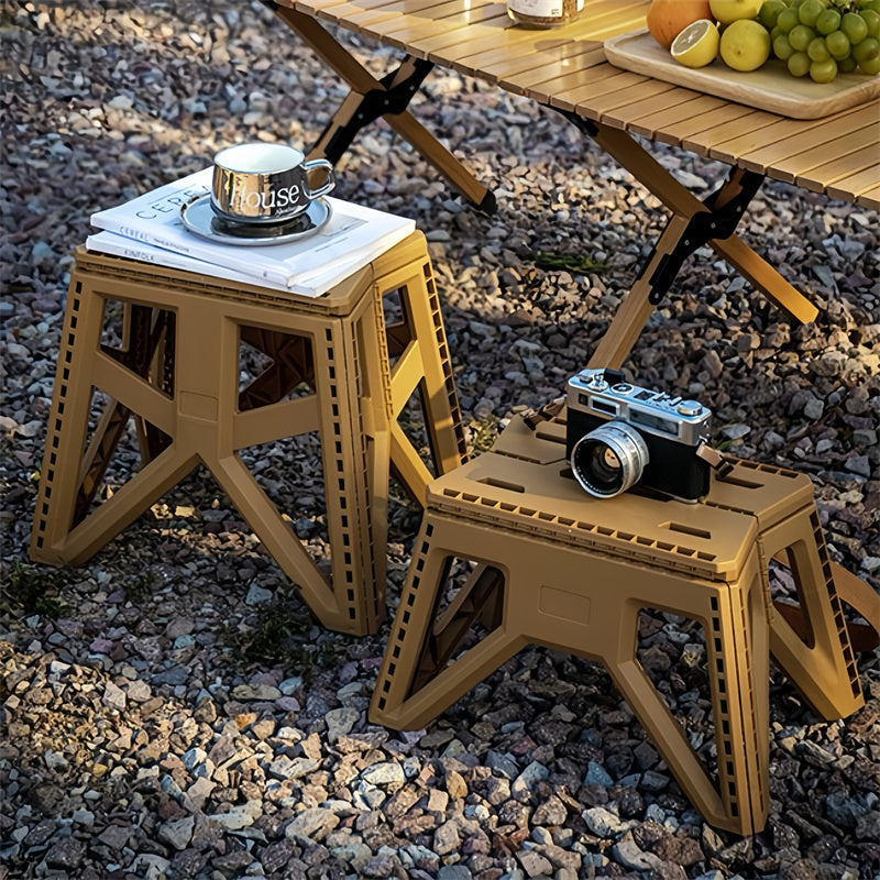 Outdoor Plastic Folding Step Stool for DIY and Repair Tasks