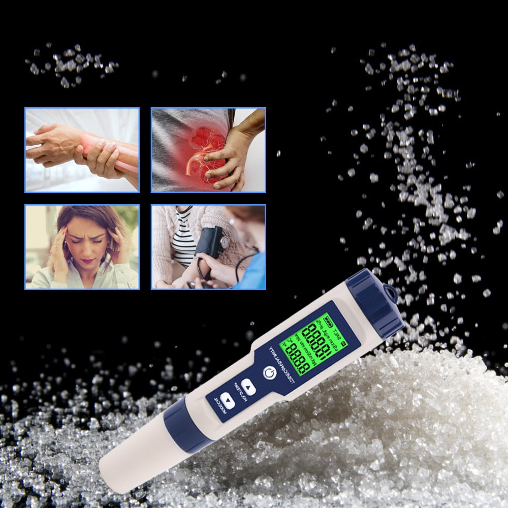 Digital 5-In-1 Water Quality Tester