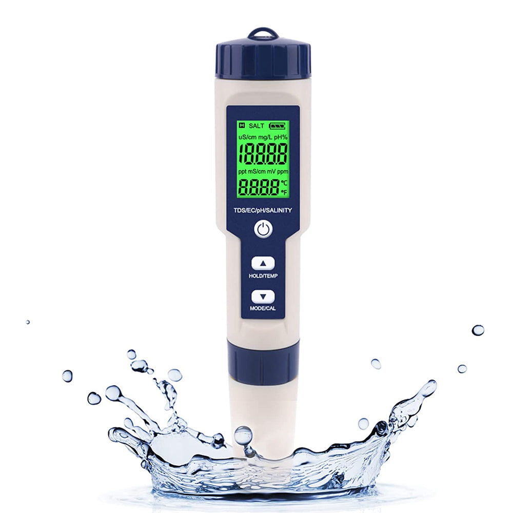 Digital 5-In-1 Water Quality Tester