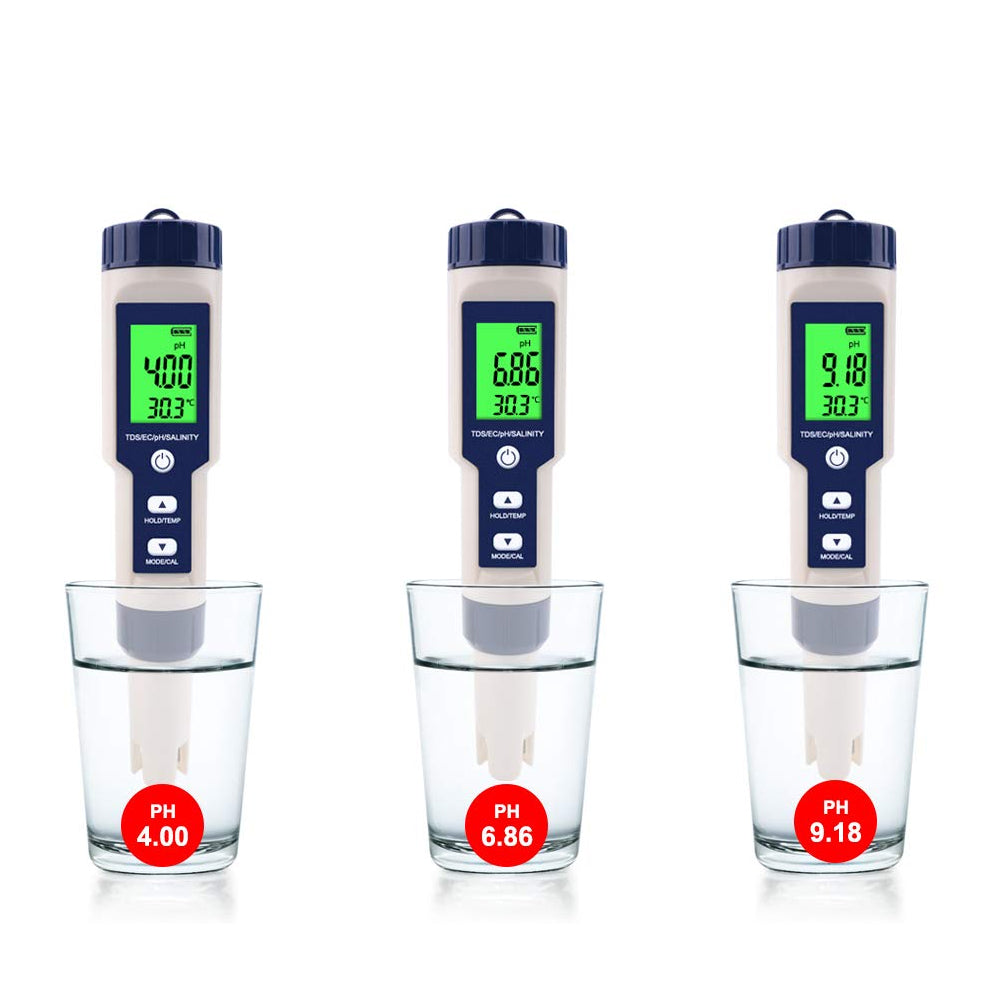 Digital 5-In-1 Water Quality Tester