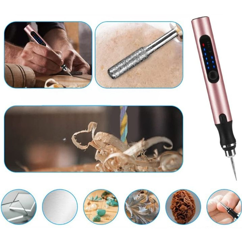 Rechargeable Variable-Speed Engraving Pen Kit for DIY and Repair Tasks