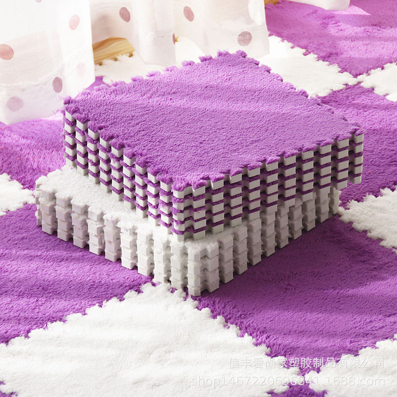 Interlocking Plush Floor Mats - EVA Foam 30 X 30 Cm, 12/16 Pack