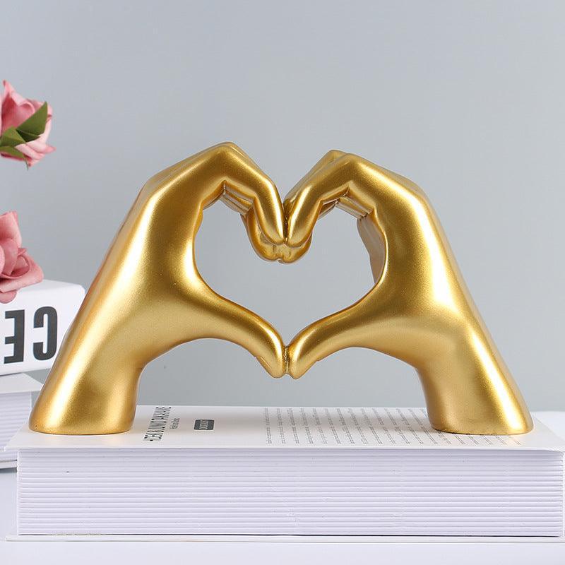 Carved Wooden Heart Decoration - Natural Wood