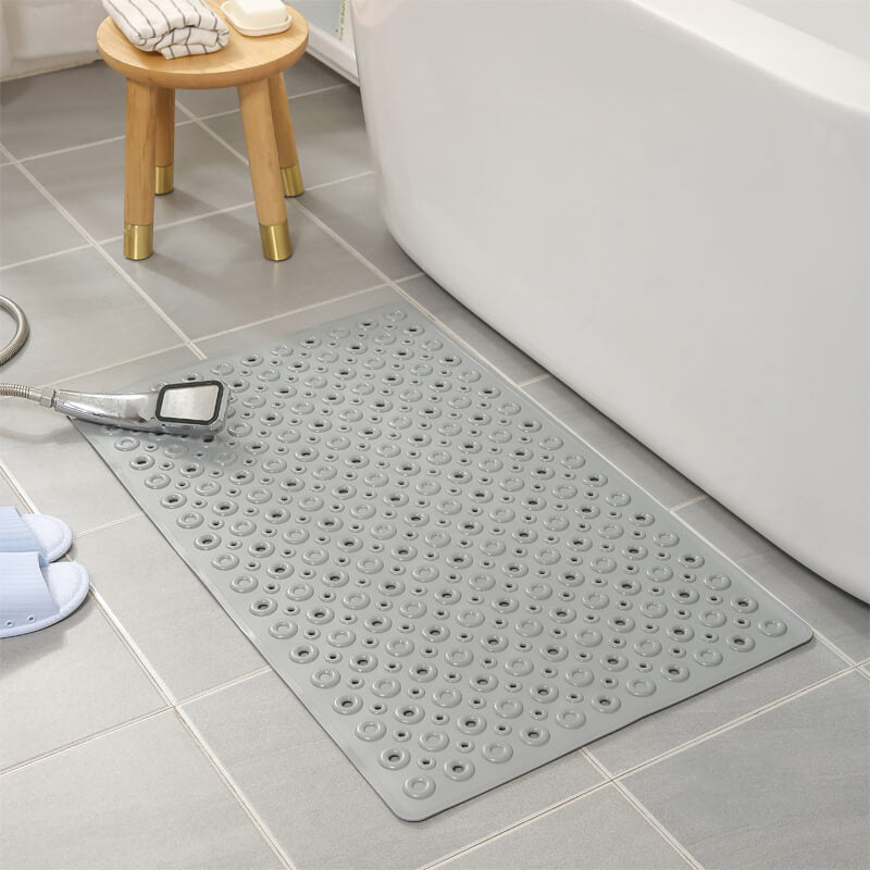Slip Bath Mat - PVC Shower Mat with Suction Cups