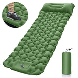 Inflatable Camping Mat with Pillow for Outdoor and Garden Use
