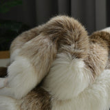 Faux Sheepskin Area Rug - Acrylic Fur with Suede Backing