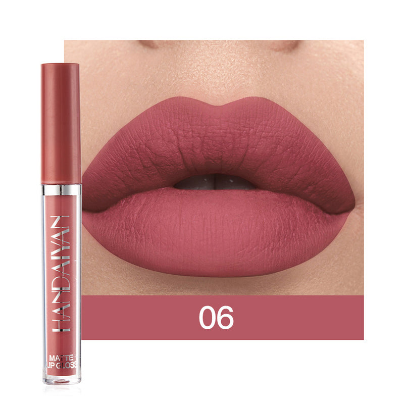 6-Colour Matte Liquid Lipstick Set for Everyday Beauty Care