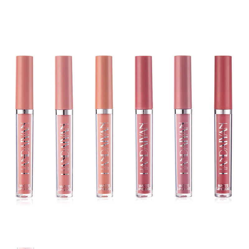 6-Colour Matte Liquid Lipstick Set for Everyday Beauty Care