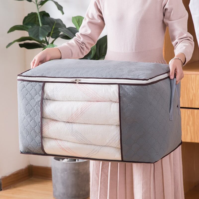 Large Clothes Storage Bags - Non-Woven Fabric 90 L or 100 L Set of 3