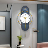 Modern Pendulum Wall Clock - Iron Frame with Silent Sweep Movement