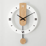 Solid Wood Wall Clock - Silent Sweep Pendulum