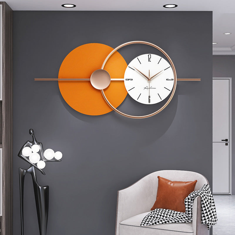 Nordic Wall Clock - Metal and Glass Battery-Powered Sweep Movement