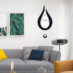 Water Drop Wall Clock - Silent Sweep Pendulum