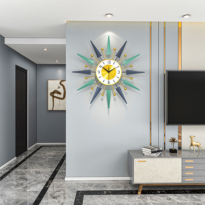 Century Wall Clock - Iron and MDF Silent Sweep Design