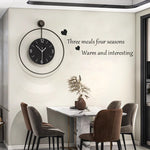 Round Wall Clock - Glass Dial with Silent Sweep Movement