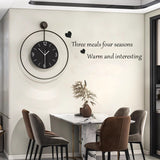 Round Wall Clock - Glass Dial with Silent Sweep Movement