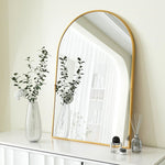 Arched Wall Mirror - Aluminium Frame for Modern Home Display