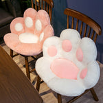 Cat Paw Chair Cushion - Reversible Plush Seat Pad