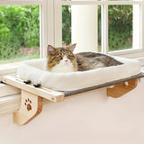 Hanging Cat Bed of Rattan with Soft Plush Lining