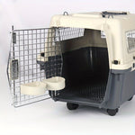 Pet Carrier Crate with Full Metal Mesh